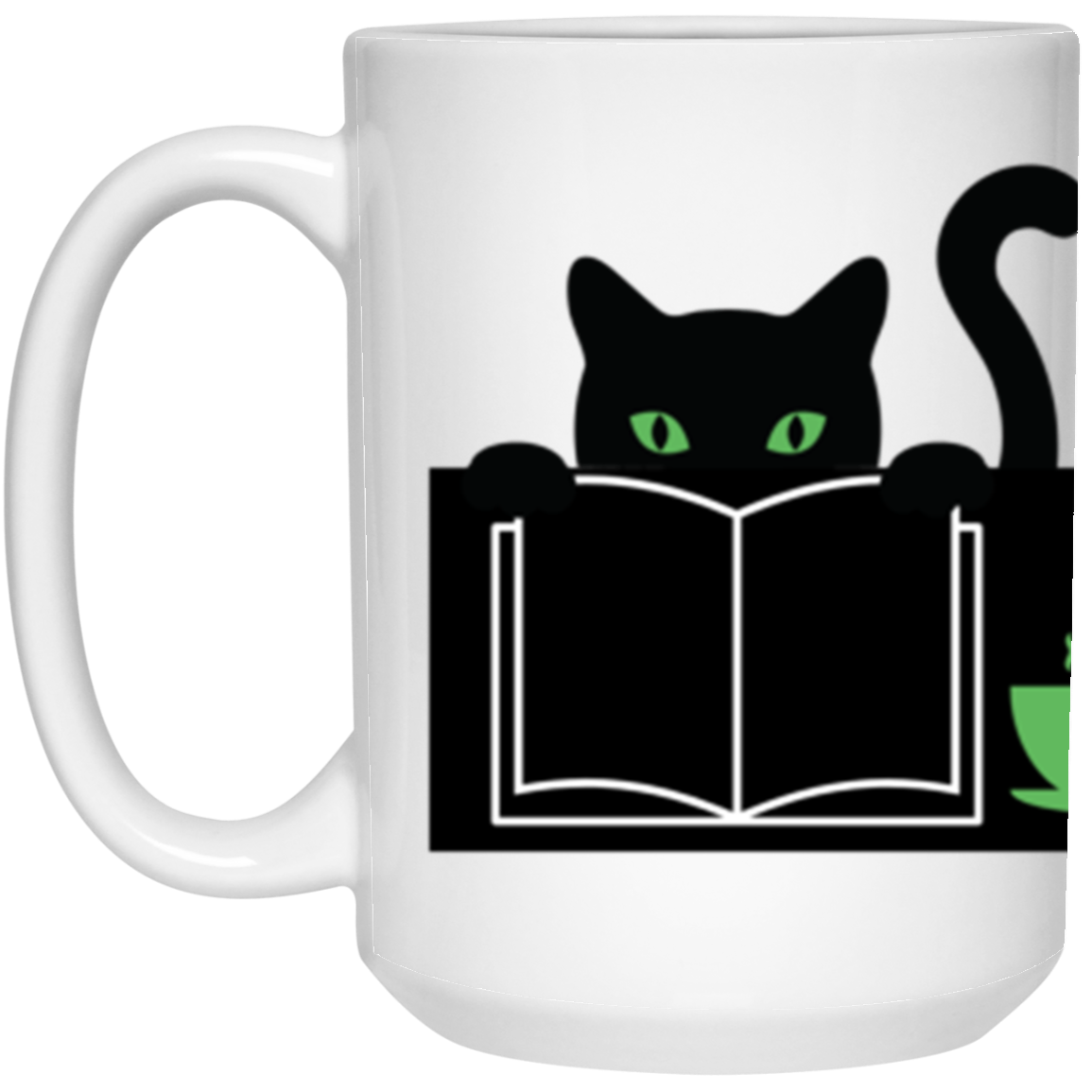 Books Cats and Coffee 21504 15oz White Mug