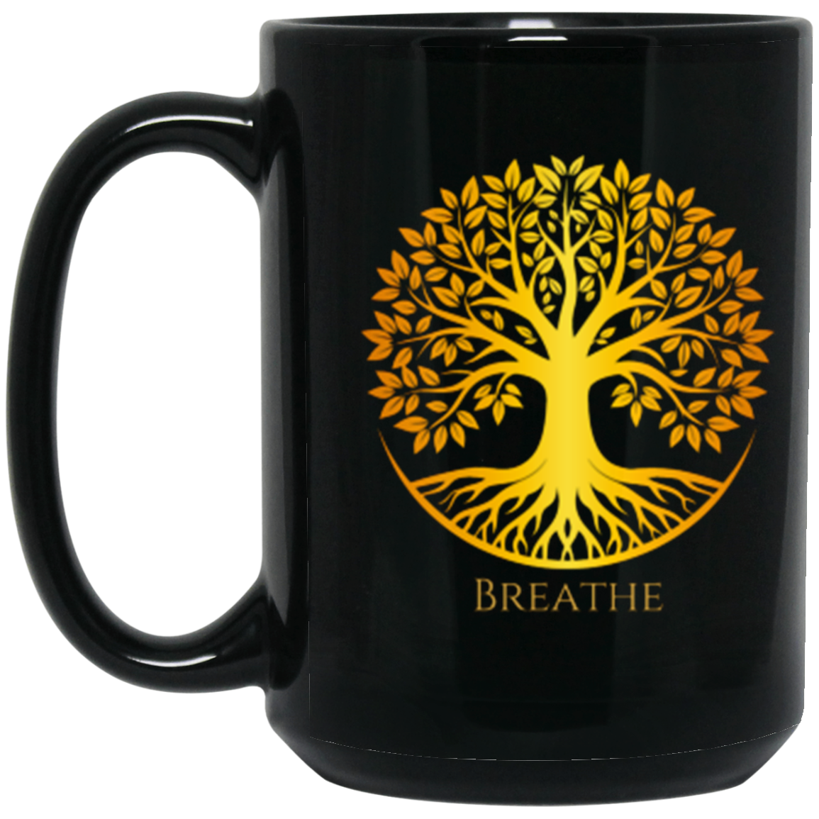 Breathe BM15OZ 15oz Black Mug